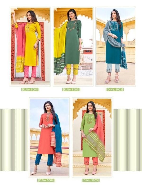 Krisha Kalavati Chion Designer Embroidery Readymade Suit